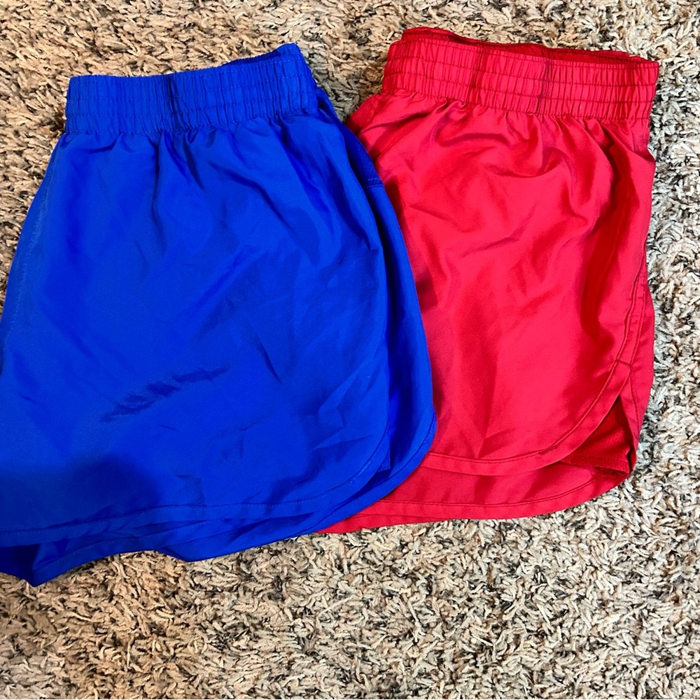 Blue , Red Athletic Sports Shorts